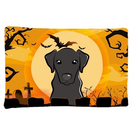 Carolines Treasures Halloween Black Labrador Fabric Standard Pillowcase BB1793PILLOWCASE
